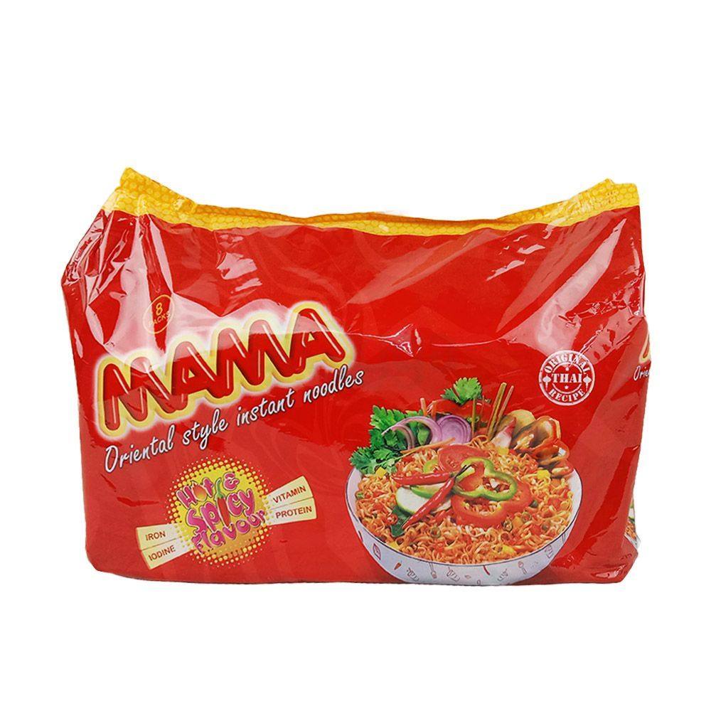 Mama Oriental Style Instant Noodles Hot Spicy Flavour 496gm Arogga Ltd