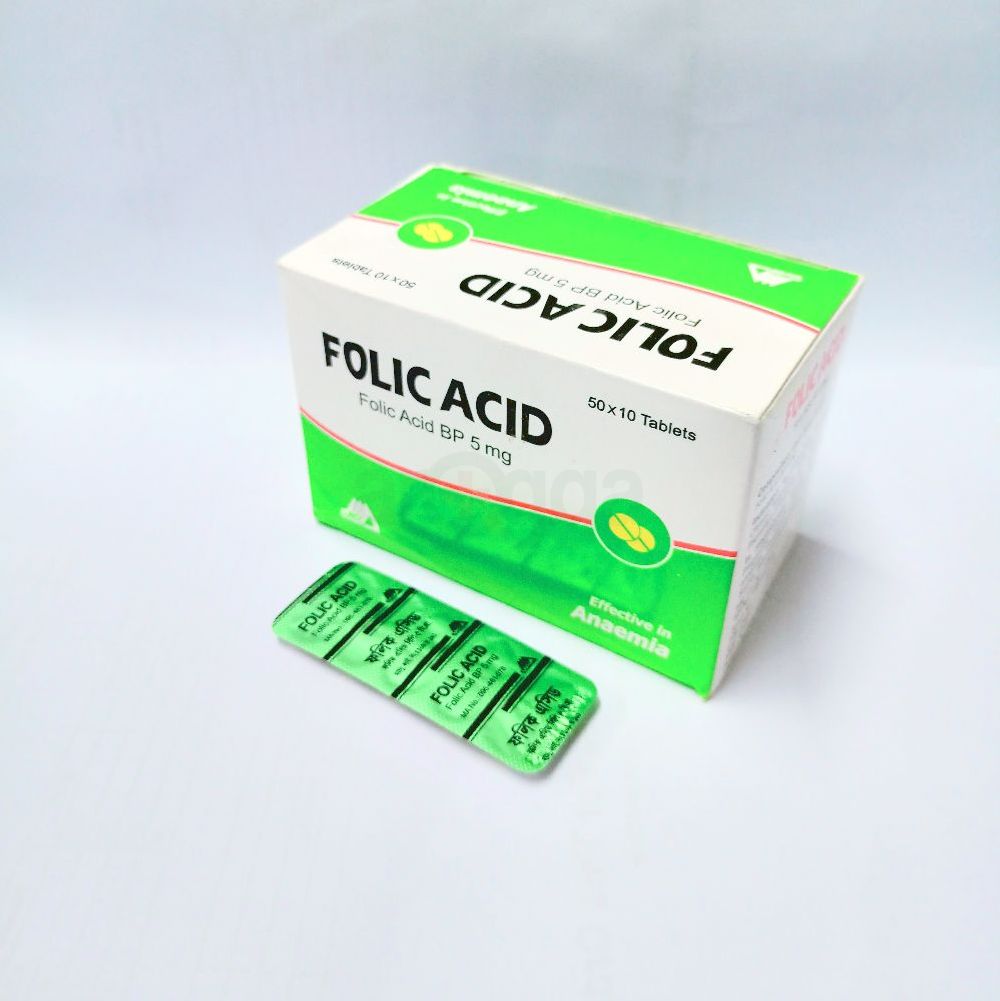 Folic Acid Mg Tablet Arogga Online Pharmacy