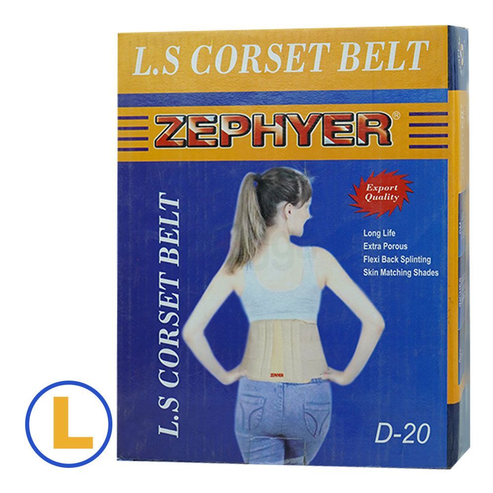 Lumber Corset Belt Contoured L.S. Support Belt For Back Pain L (Zephyer)  