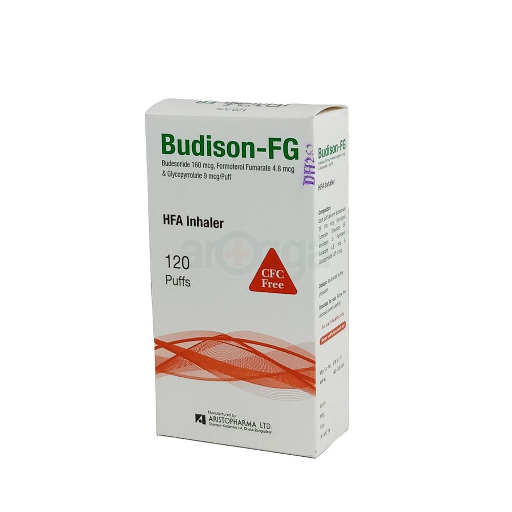 Budison-FG 160mcg+4.8mcg+9mcg/puff Inhaler