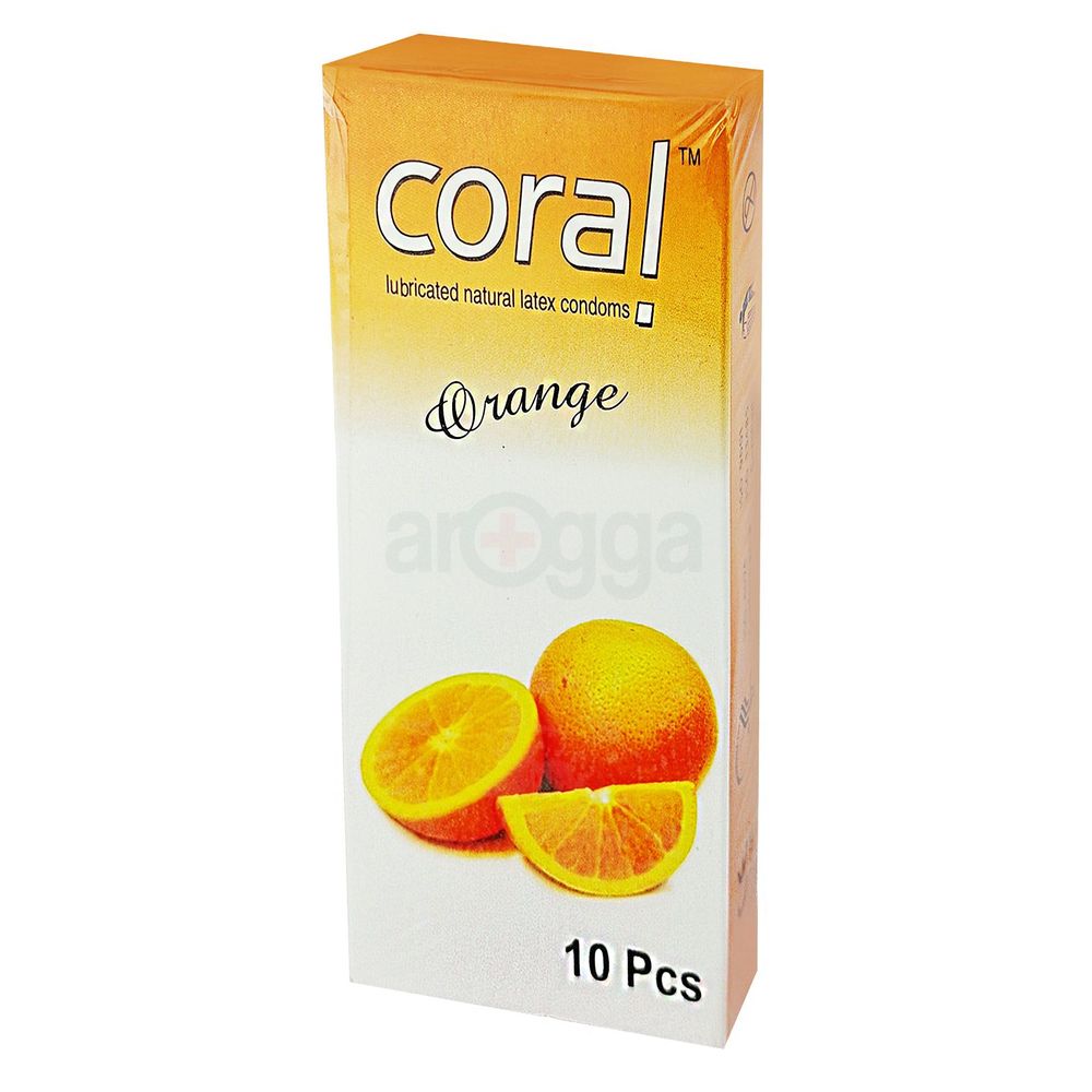 Coral Condom Orange 10's Pack  