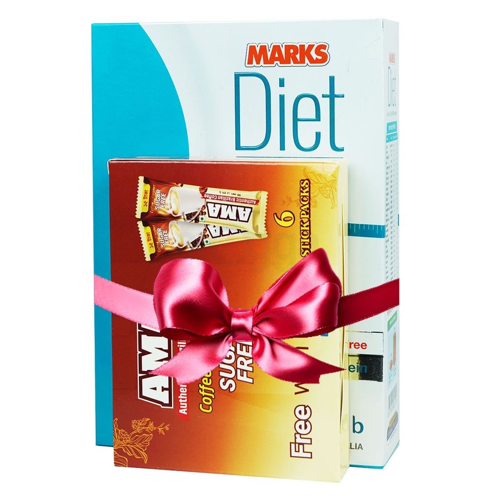 Marks Diet Non-Fat Milk Powder (Free AMA Coffee+Creamer Suger Free 6 pcs)  