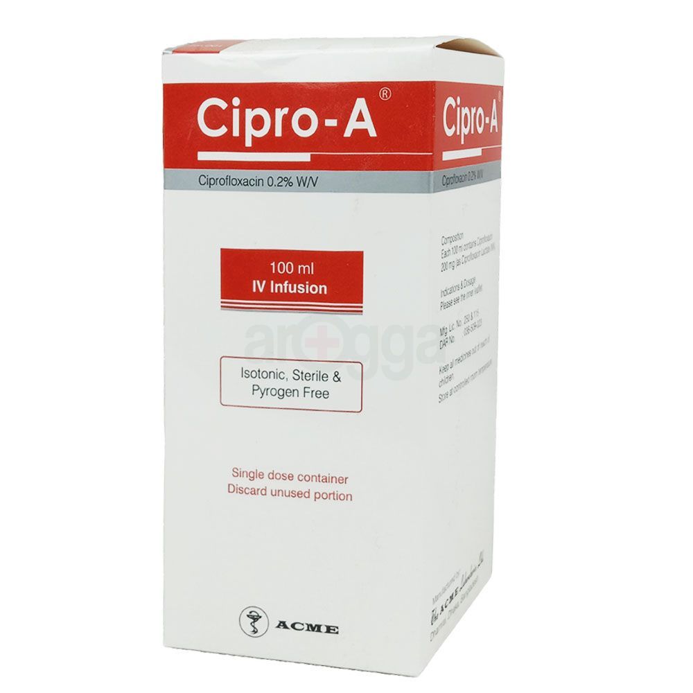 Cipro A IV 200mg/100ml Infusion