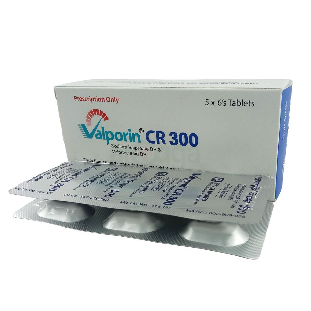 Valporin CR 300mg Tablet