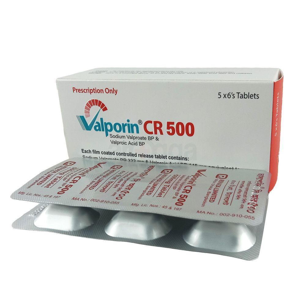 Valporin CR 500mg Tablet