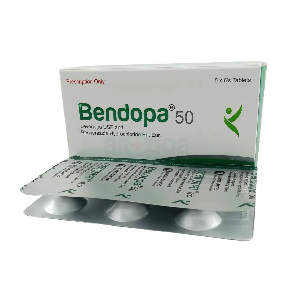 Bendopa 50mg+25mg Tablet