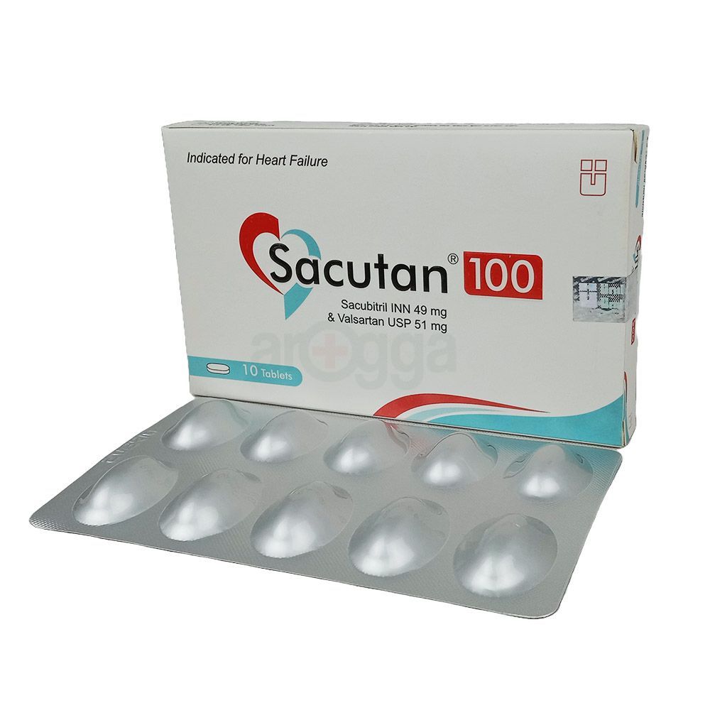 Sacutan 100 49mg+51mg Tablet