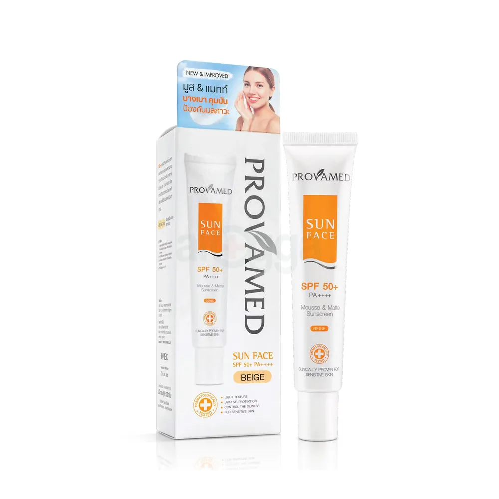 Provamed Sun Face SPF-50+ (Beige) 30gm  