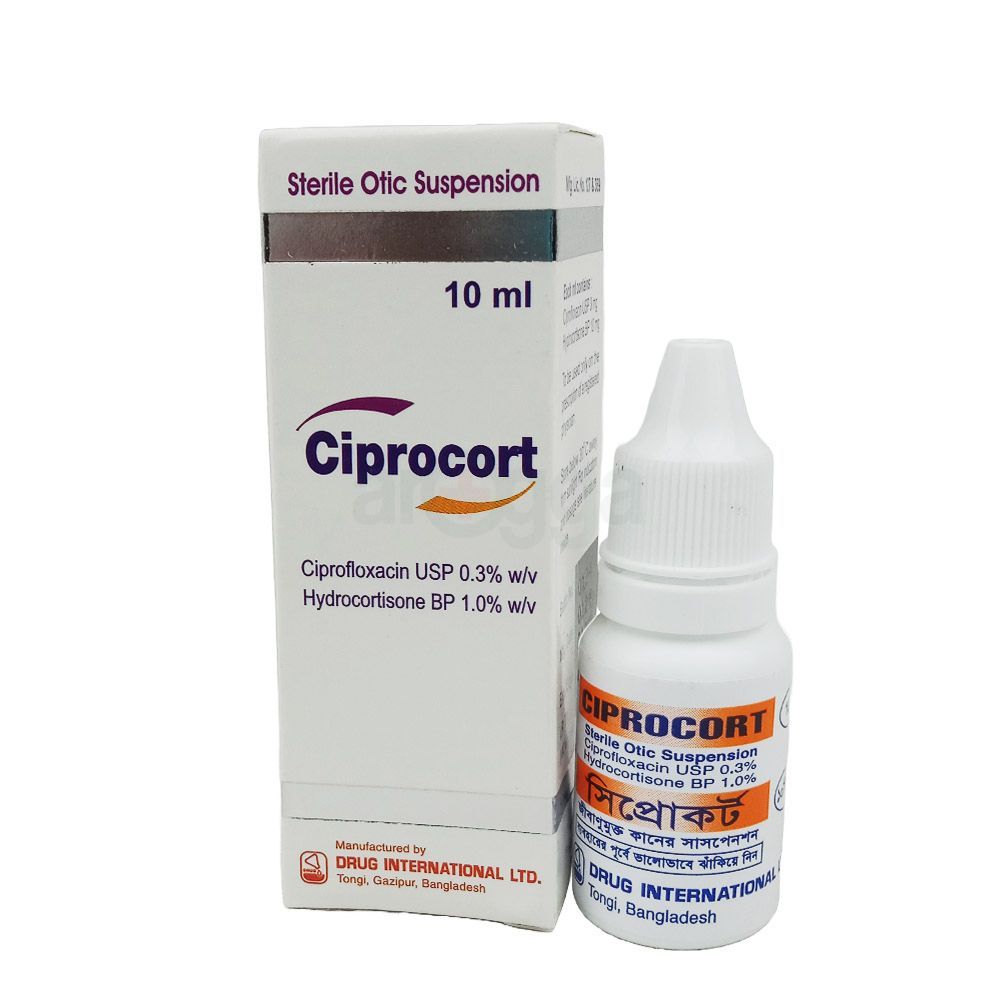 Ciprocort 0.3%+0.1% Eye/Ear Drops