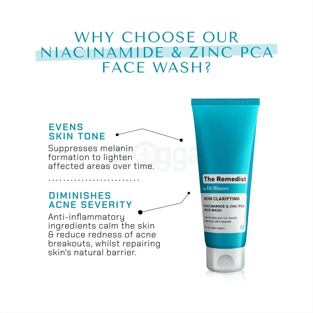 The Remedist by Dr Rhazes Skin Clarifying Niacinamide & Zinc PCA Facewash  