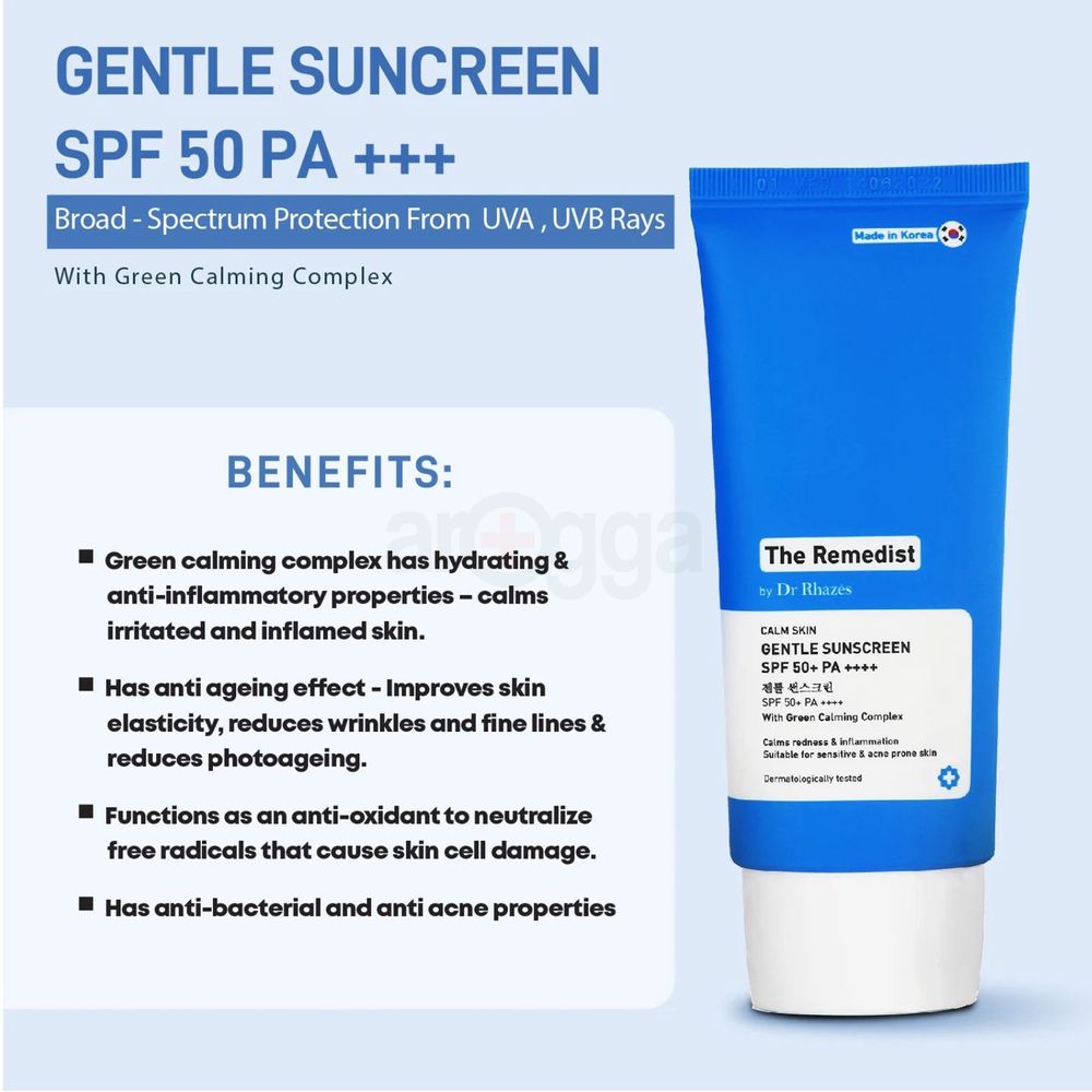 The Remedist by Dr Rhazes Gentle Sunscreen SPF 50+ 50g  