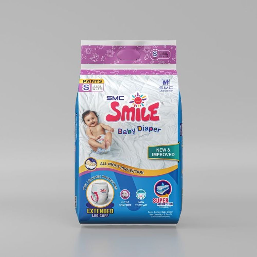 Smile Baby Pants Diaper S (5's Pack)  
