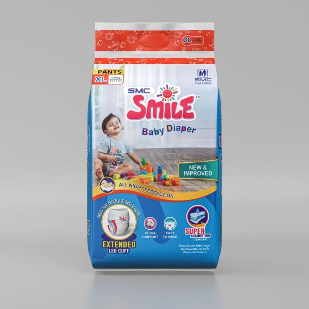 Smile Baby Pants Diaper XL 4's Pack  