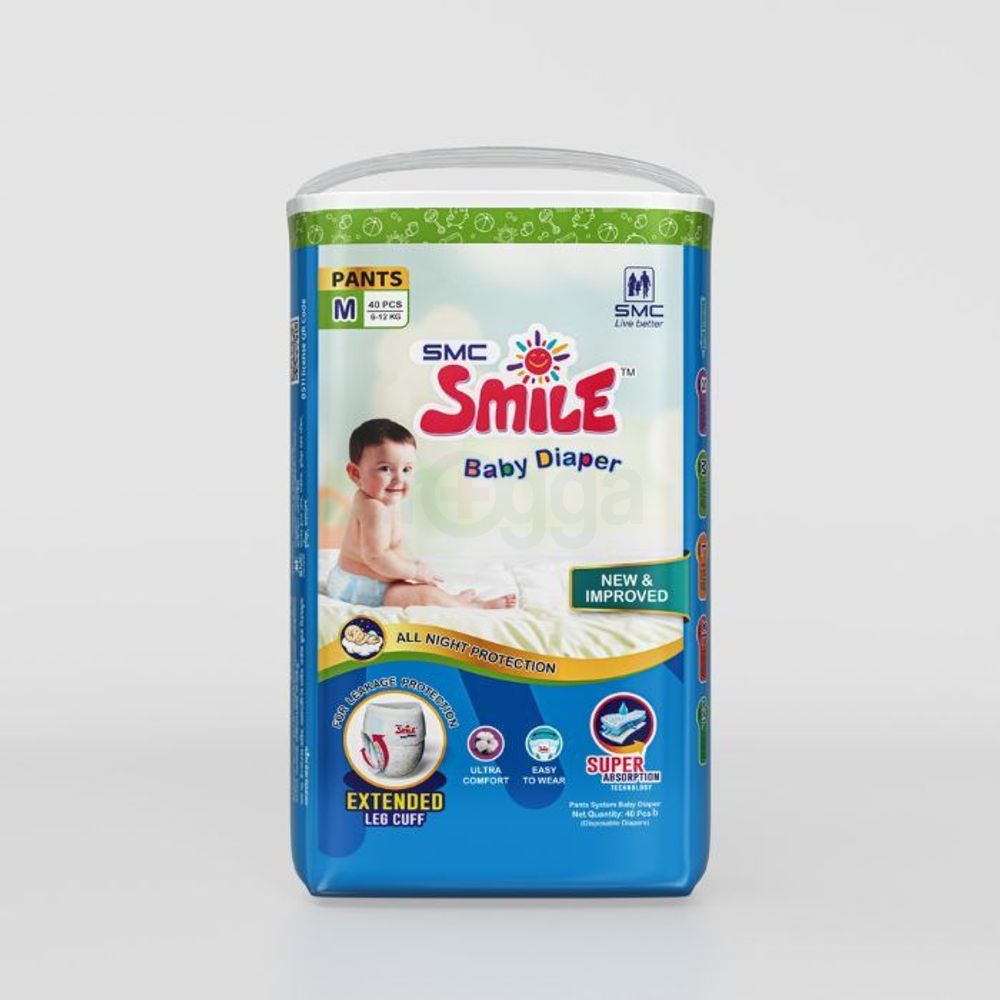 Smile Baby Pants Diaper M (40's Pack)  