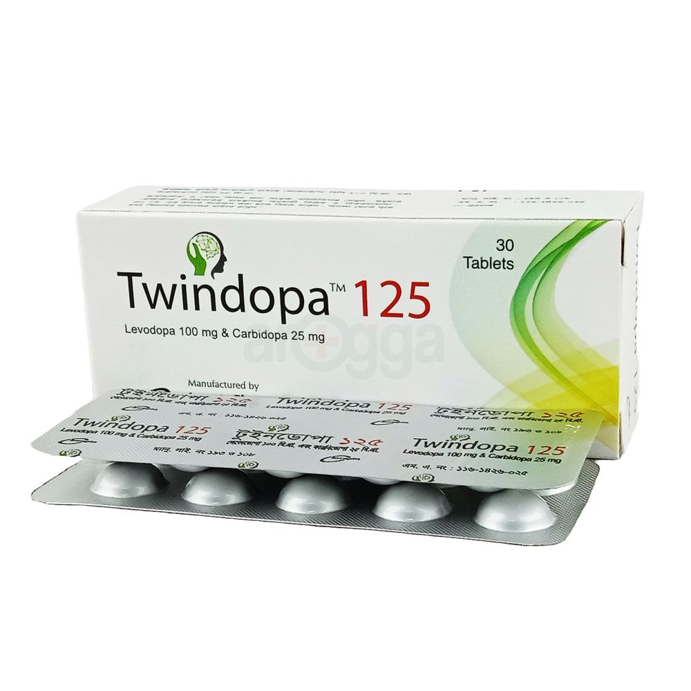 Twindopa 125mg+100mg Tablet