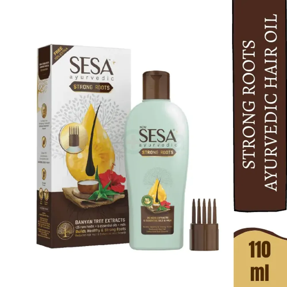 Sesa Strong Roots Herbal Hair Oil 110ml - Arogga Beauty Store