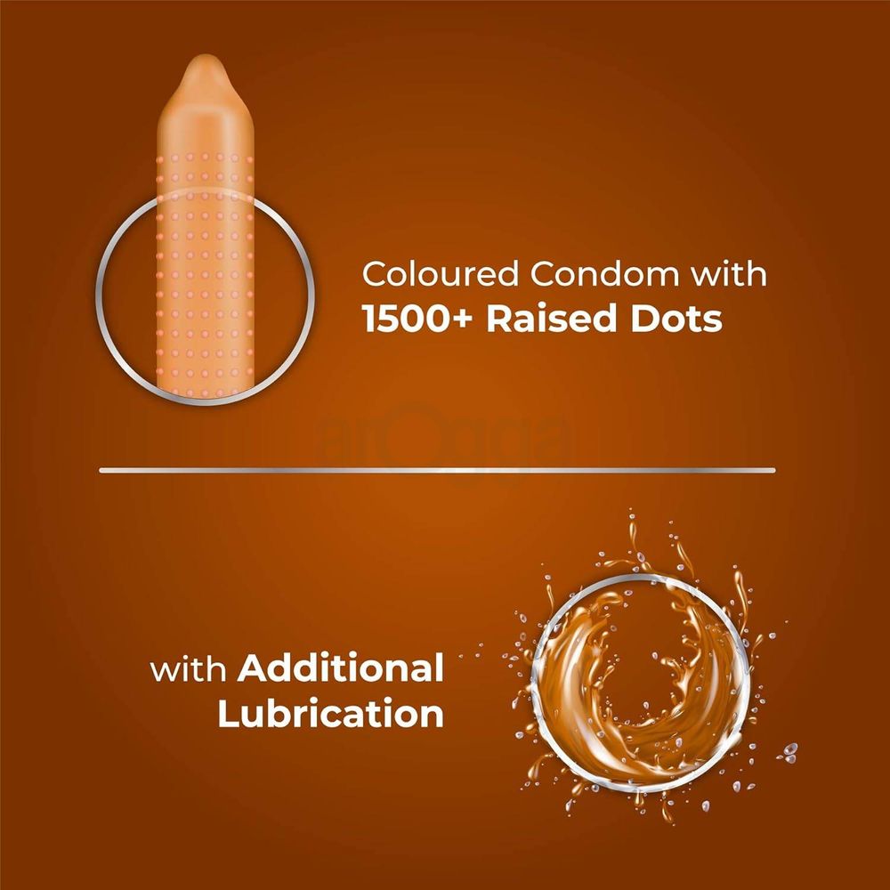 Skore Chocolate Flavoured 1500+ Dots Condoms 10's Pack  