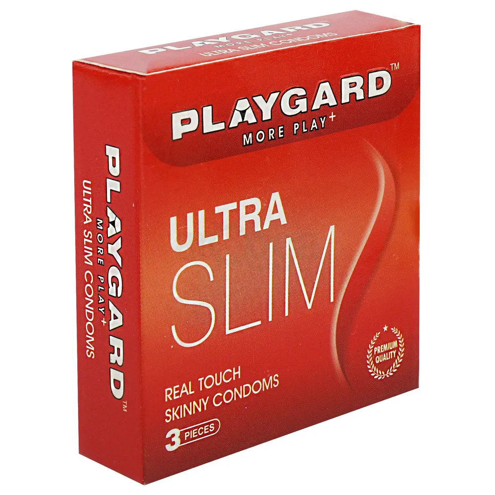Playgard Ultra Slim Real Touch Skinny Condom - 3Pcs Pack(India)  