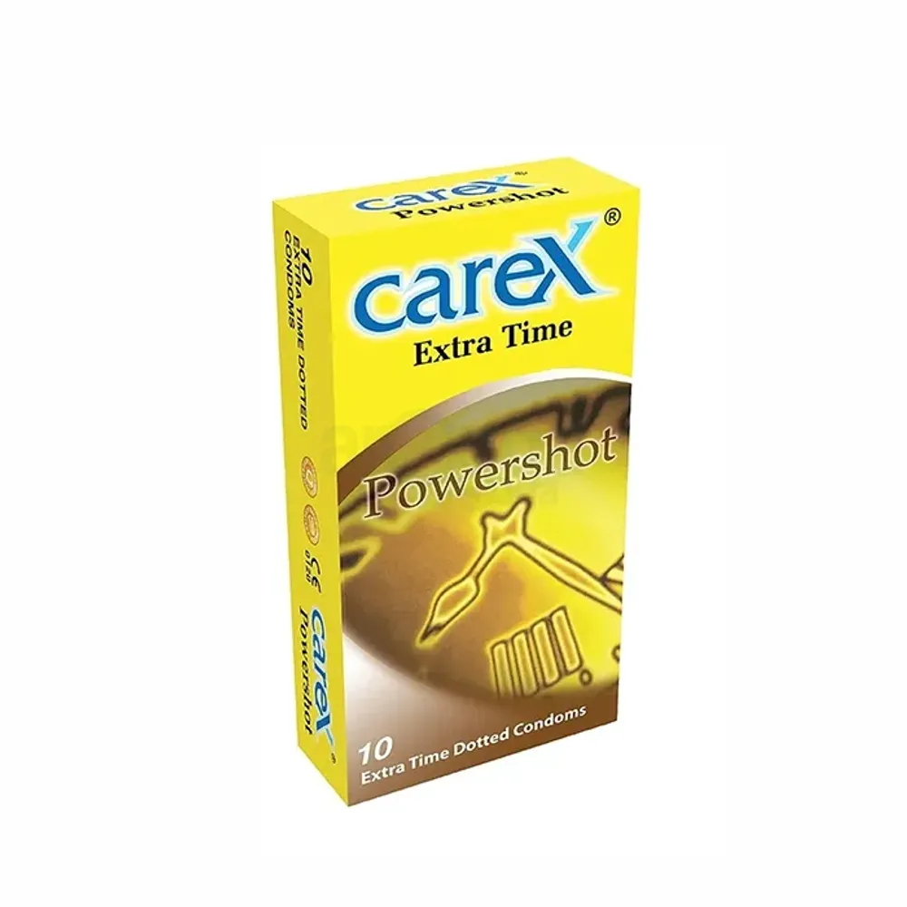 Carex Extra Time Powershot Dotted Condom - 10Pack(Malaysia)  