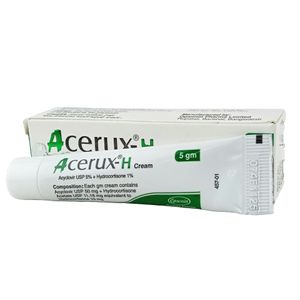 Acerux-H 5gm+1gm/100gm Cream