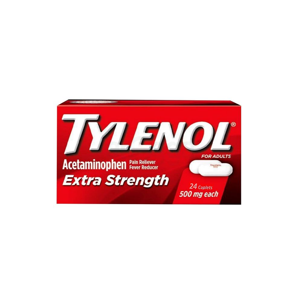 Tylenol Extra Strength Caplets with 500 mg Acetaminophen, 24 Ct  