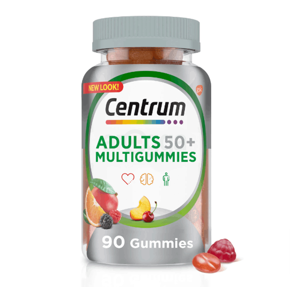 Centrum Adults 50+Multigummies 90 Gummies  Gummie