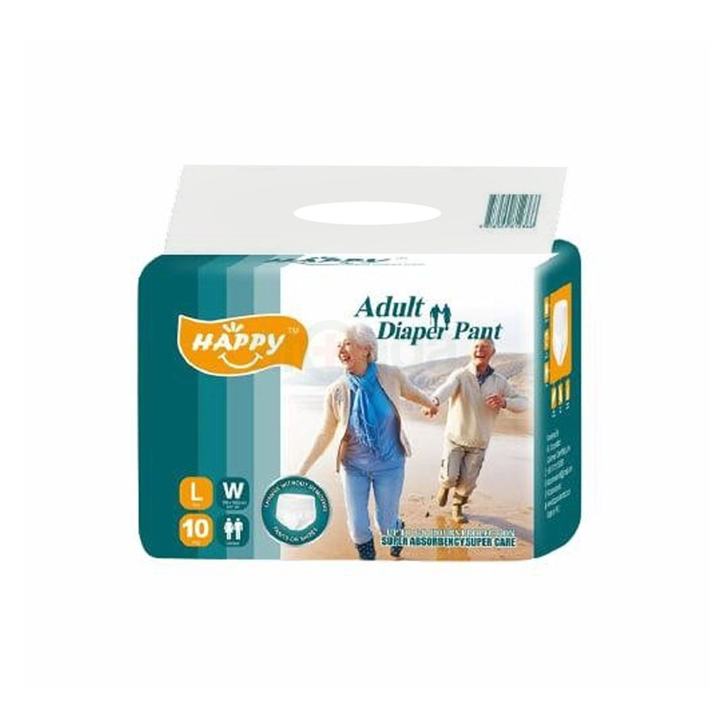 Adult Diaper Pant System L10's Pack (Happy)  