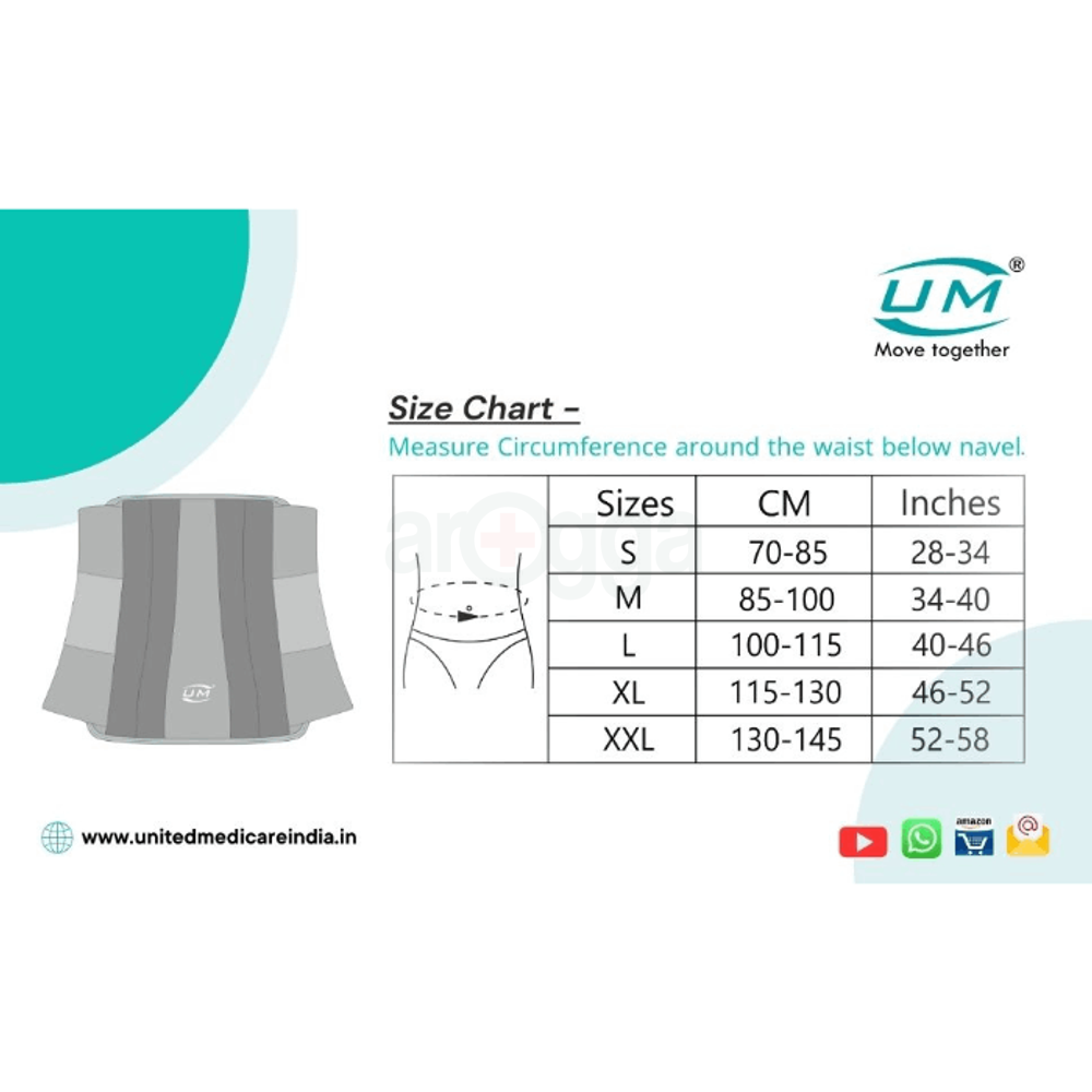 UM Contoured Lumber Corset With Strap L (K-03)  