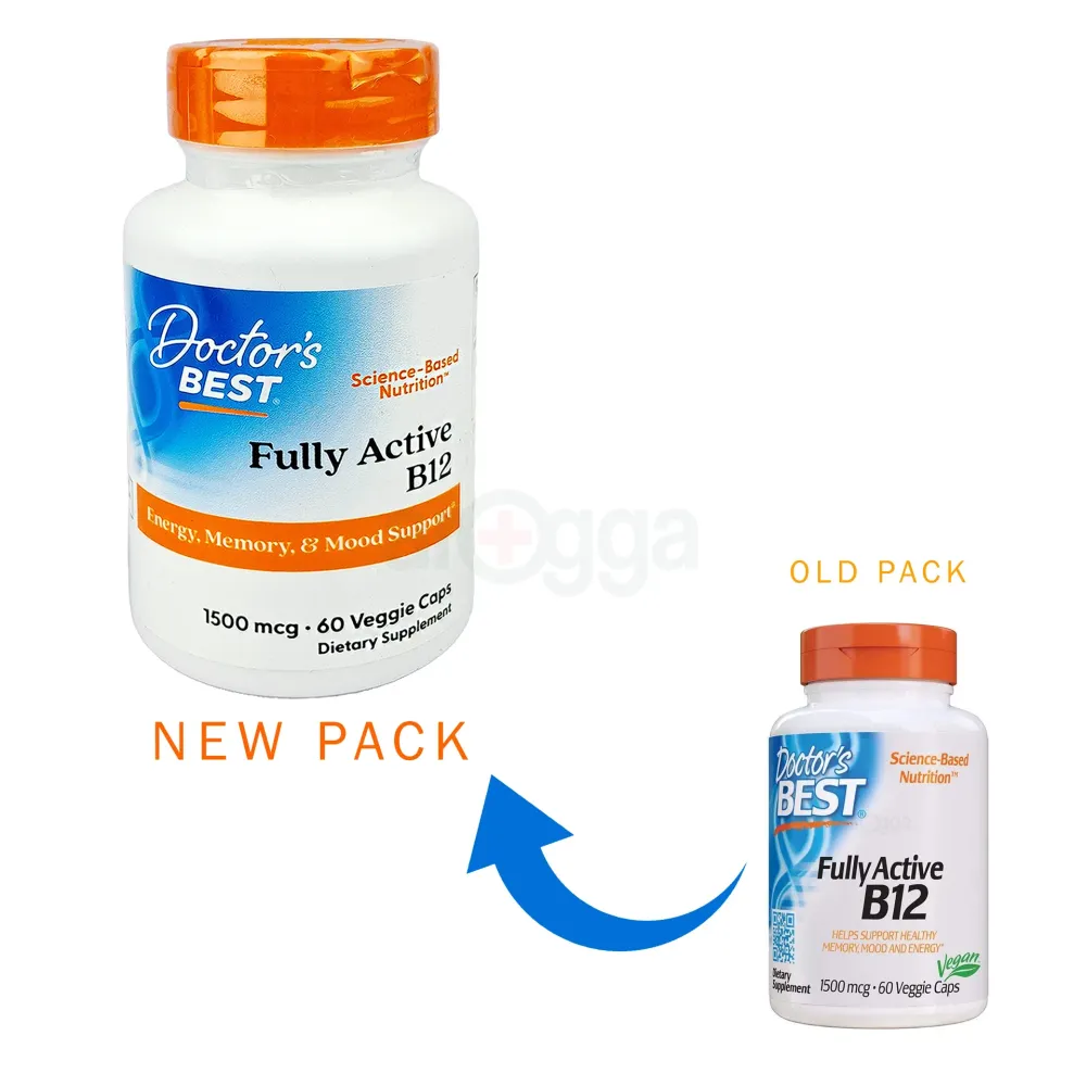 Doctor's Best Fully Active B12 Non-GMO Vegan Gluten Free Supports Healthy Memory Mood And Circulation  