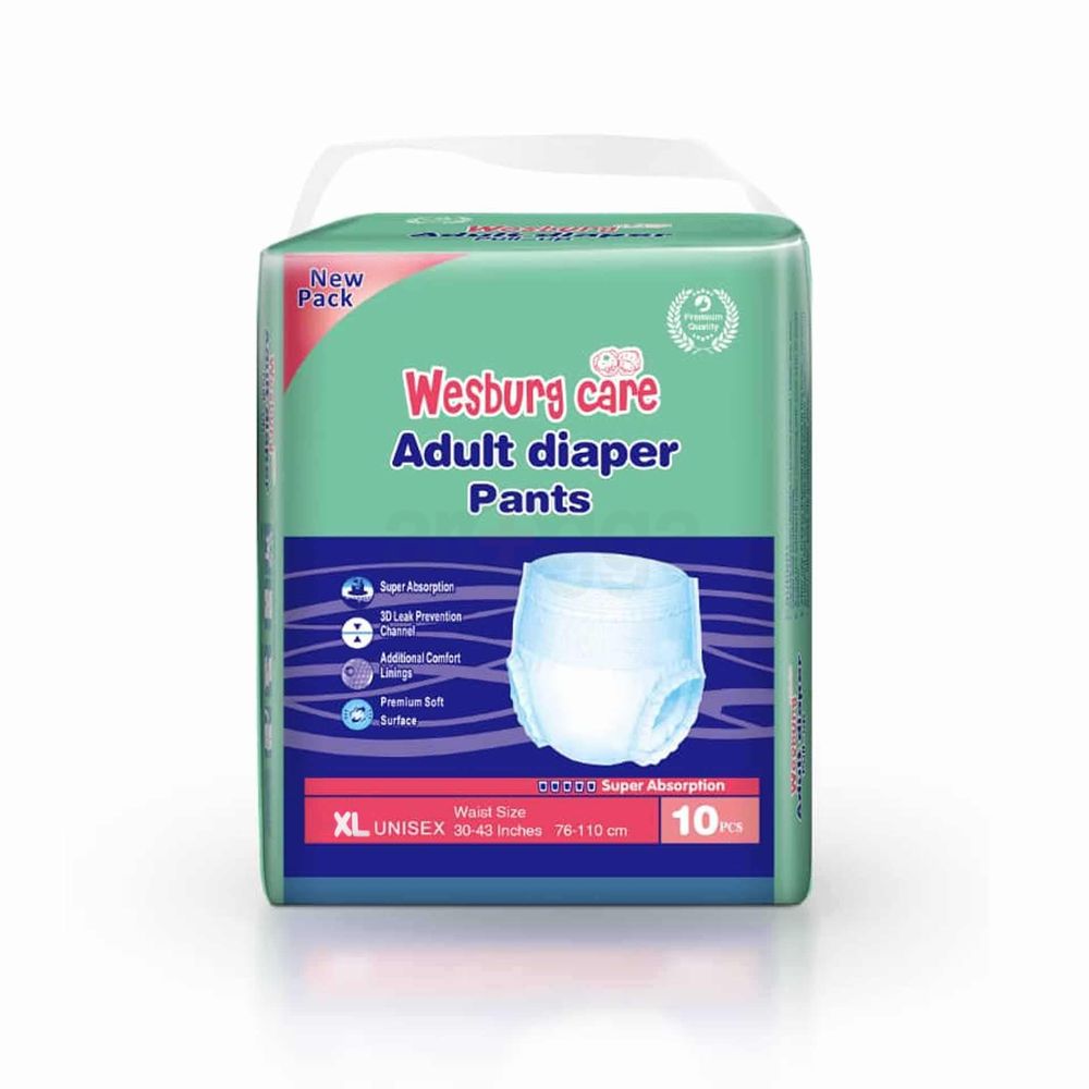 Adult Diaper Pant System XL (Wesbury Care) 10's Pack  