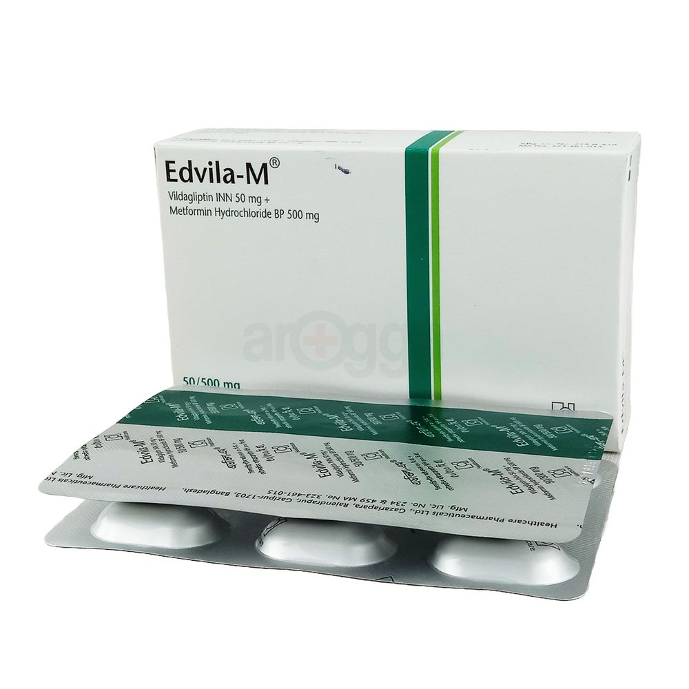 Edvila-M 500mg+50mg Tablet