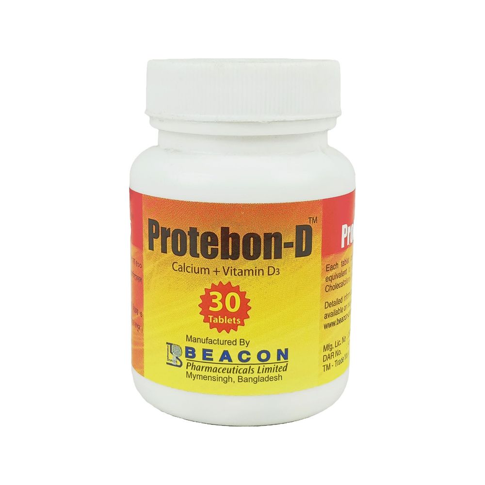 Protebon D (30) 500mg+200mg Tablet