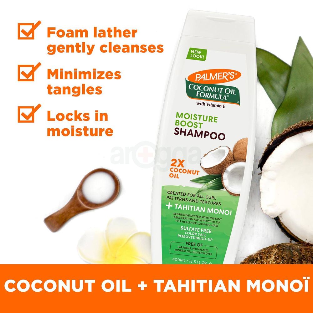 Palmer's Coconut Oil with Vitamin E Formula Moisture Boost Shampoo for Dry, Damaged or Coloured Treated Hair  