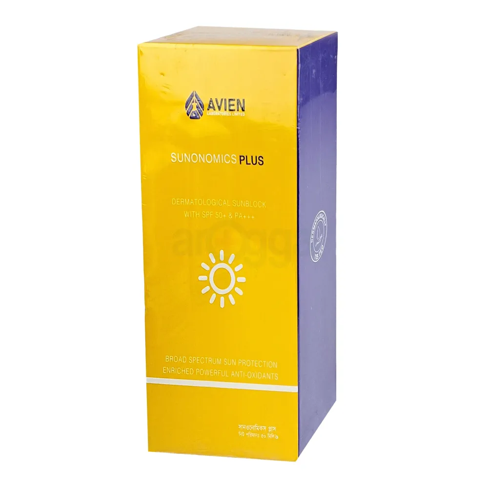 Avien Sunonomics Plus Dermatological Sunblock With SPF 50+ & PA+++ 50ml  