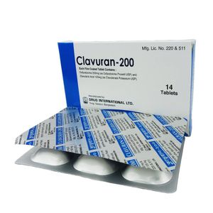 Clavuran 200mg+125mg Tablet