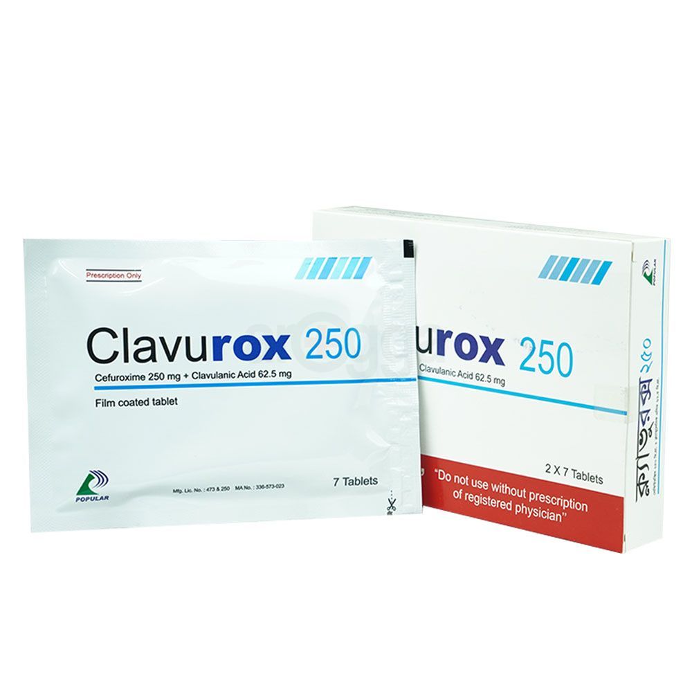 Clavurox 250mg+62.5mg Tablet
