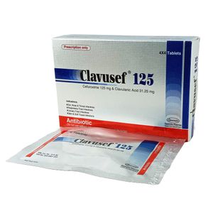 Clavusef 125mg+31.25mg Tablet