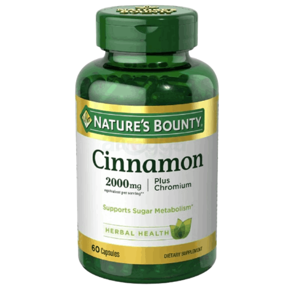 Nature's Bounty Cinnamon Plus Chromium Supports Sugar Metabolism  