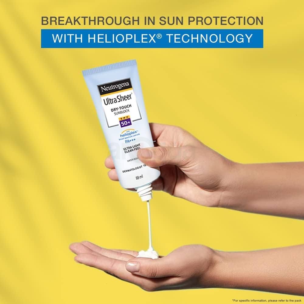 Neutrogena Ultra Sheer Dry-Touch Sunblock SPF50+ PA+++ for Ultra Light Clean Feel  