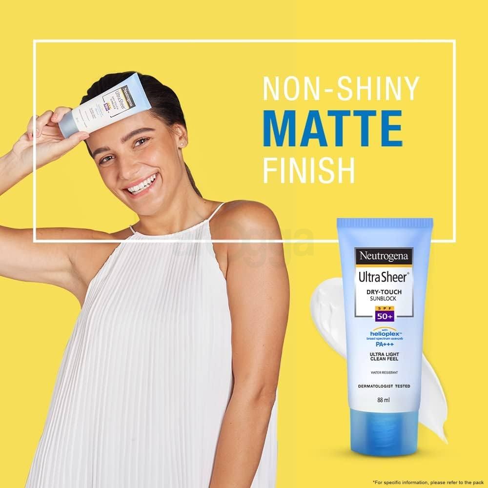 Neutrogena Ultra Sheer Dry-Touch Sunblock SPF50+ PA+++ for Ultra Light Clean Feel 88ml  