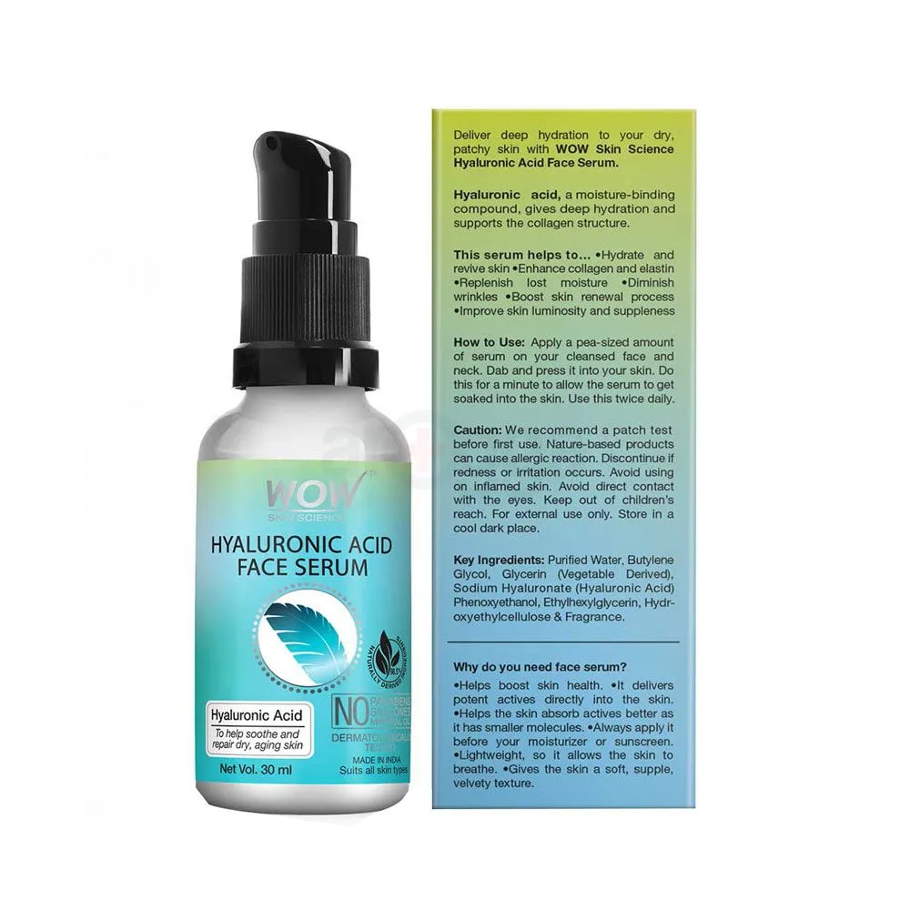 Wow Skin Science Hyaluronic Acid Serum 30ml  