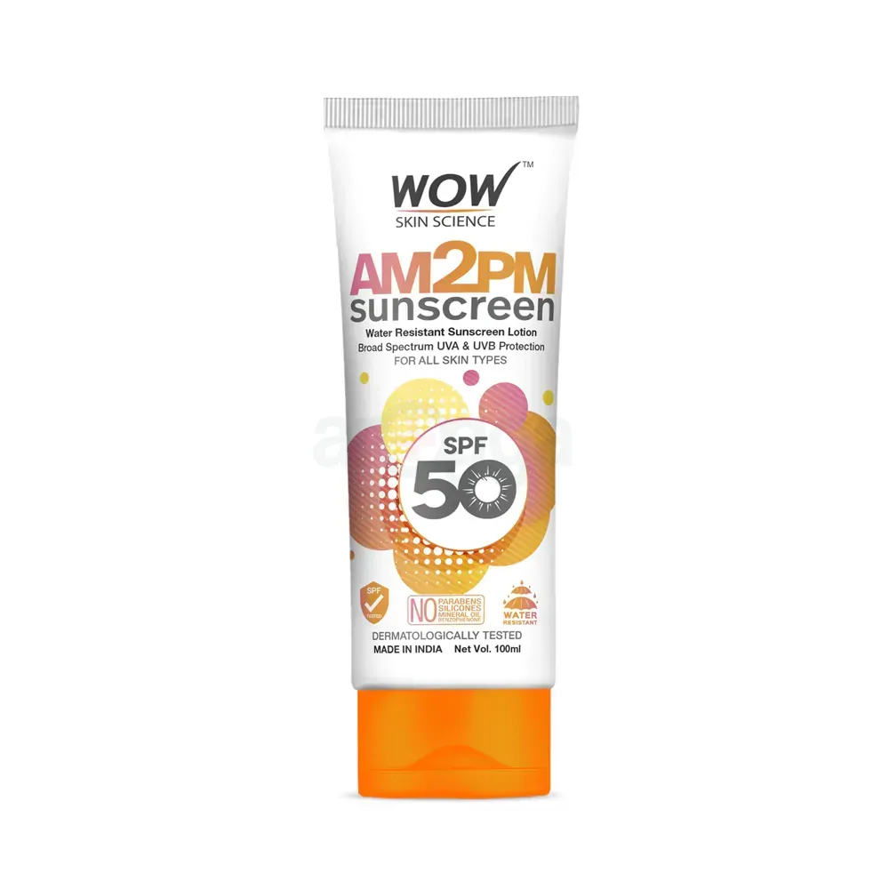Wow AM2PM Water Resistant Sunscreen Lotion SPF50 100ml  