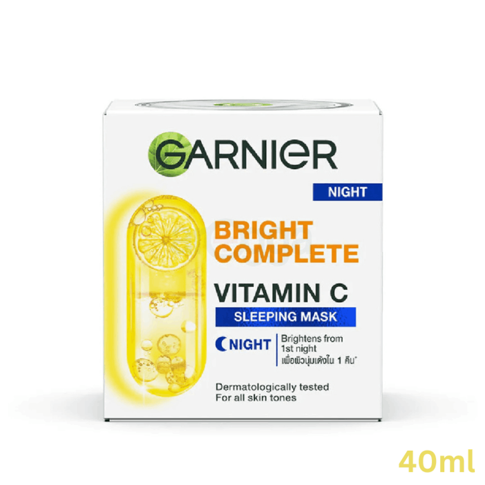 Garnier Bright Complete Vitamin C Night Sleeping Mask Cream 40gm  