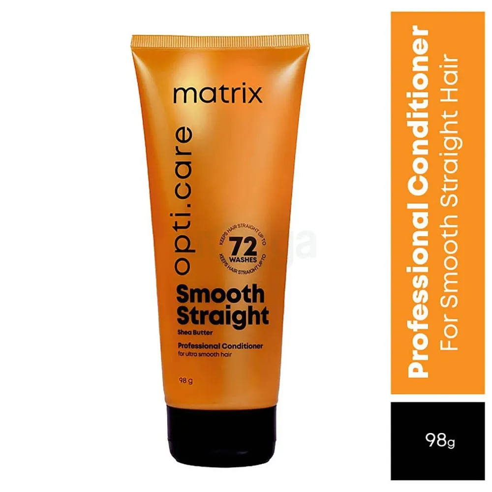 Matrix Opti Care Smooth Straight Professional Conditioner with Shea Butter for Ultra Smooth Hair  