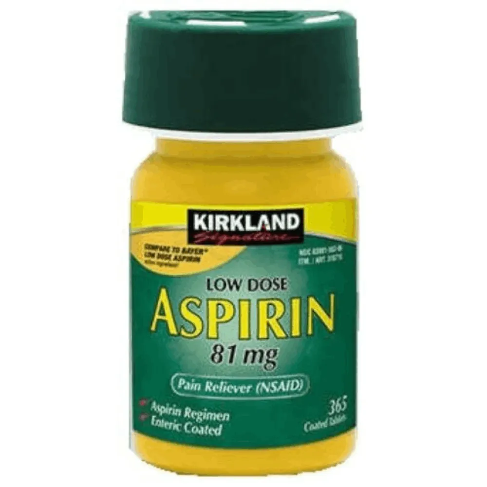 Kirkland Signature Low Dose Aspirin Pain Reliever 81gm Tablet