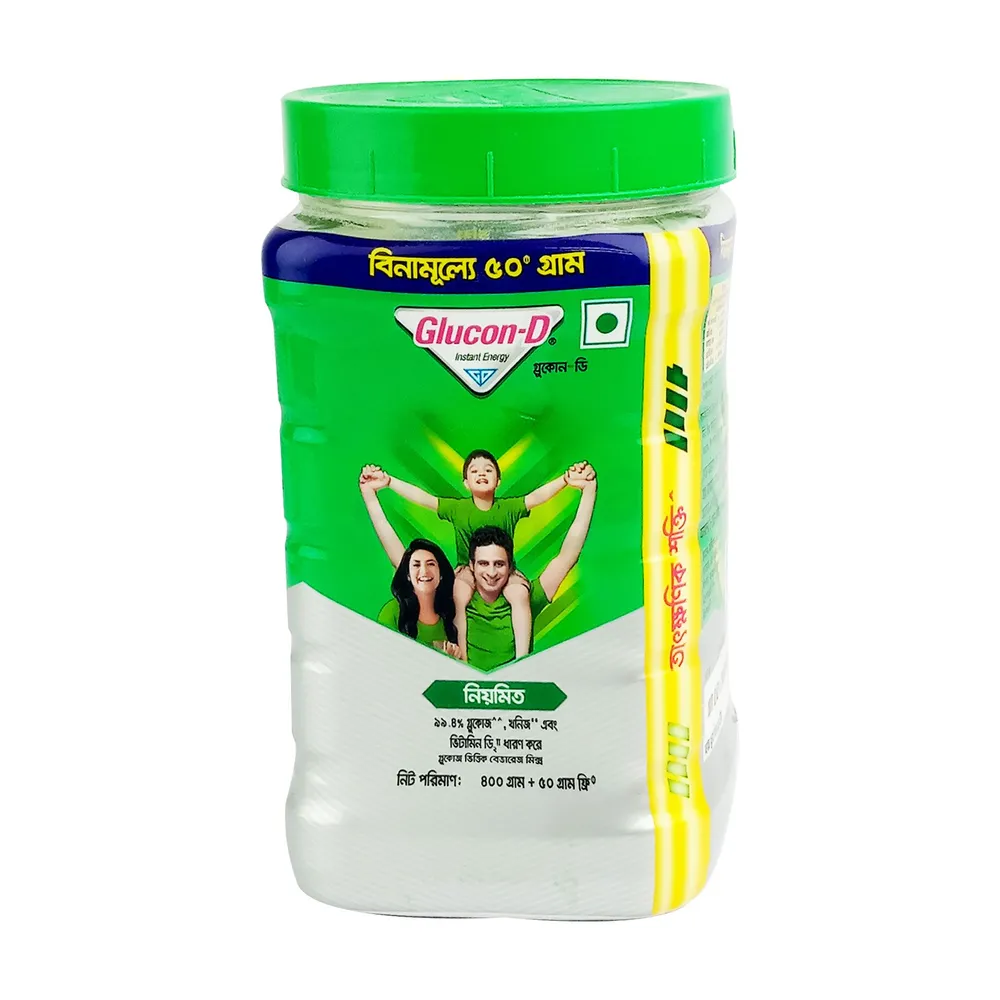 Glucon-D Instant Energy Regular 400+50gm Jar  