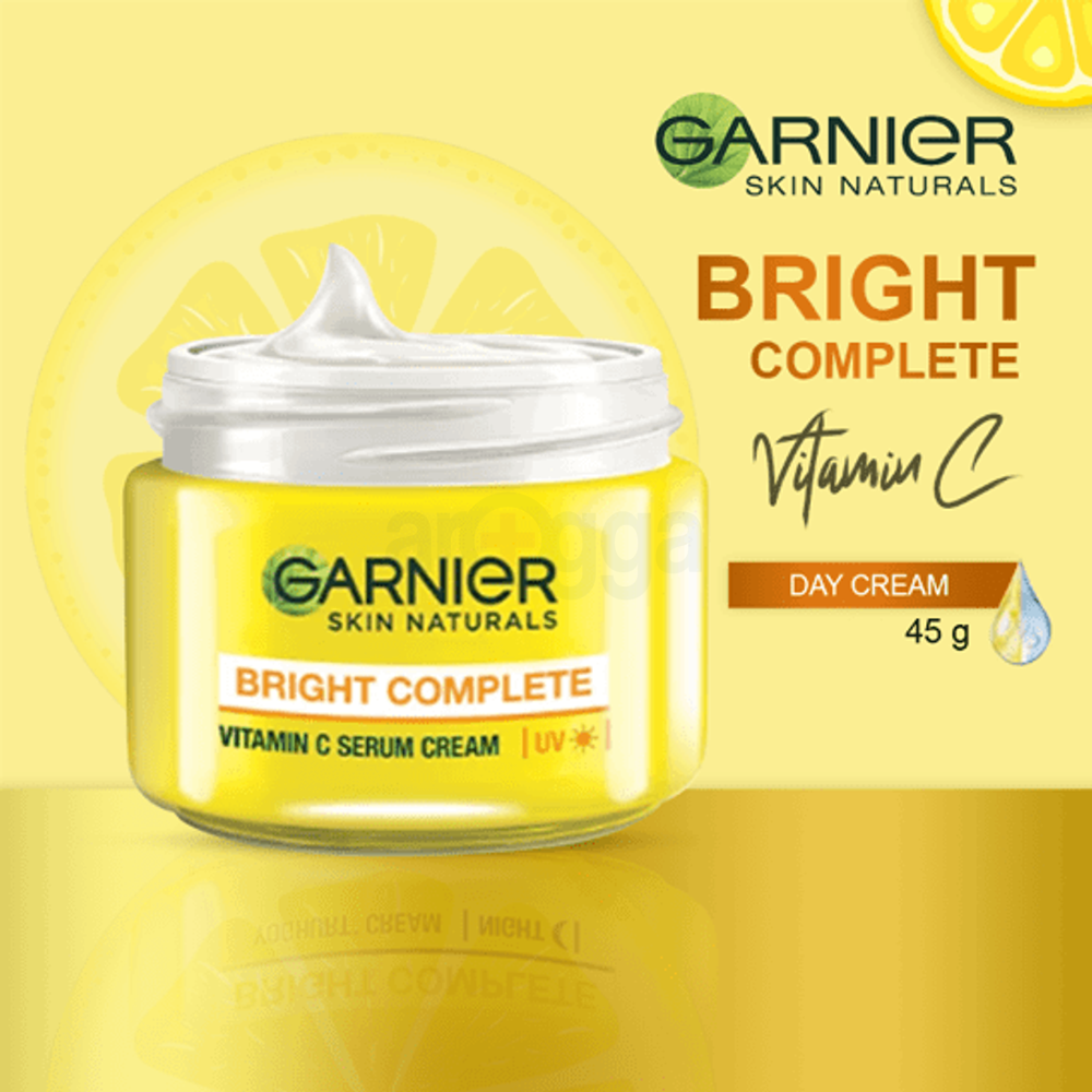 Garnier Bright Complete Vitamin C Serum Cream UV  