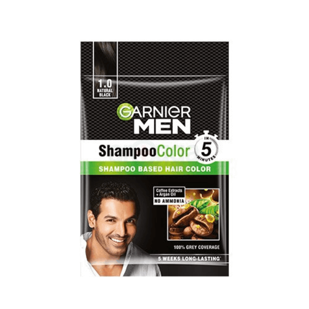 Garnier Men Shampoo Color Natural Black 1.0  