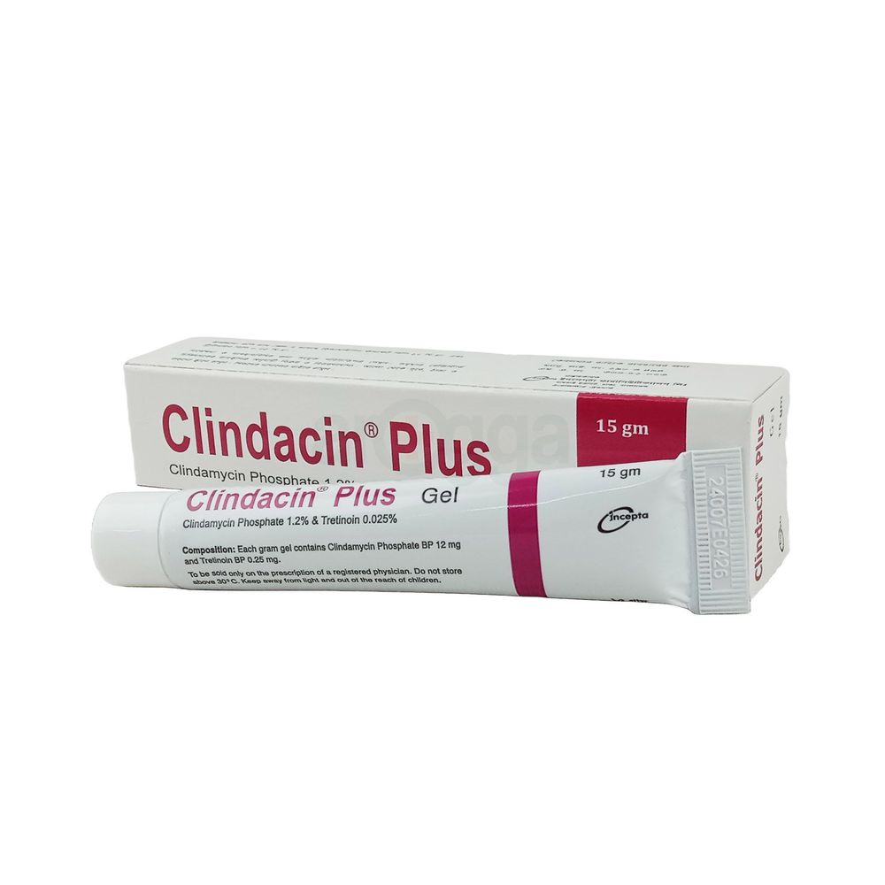 Clindacin Plus 1.2gm+.025gm/100gm Gel - Arogga Online Pharmacy