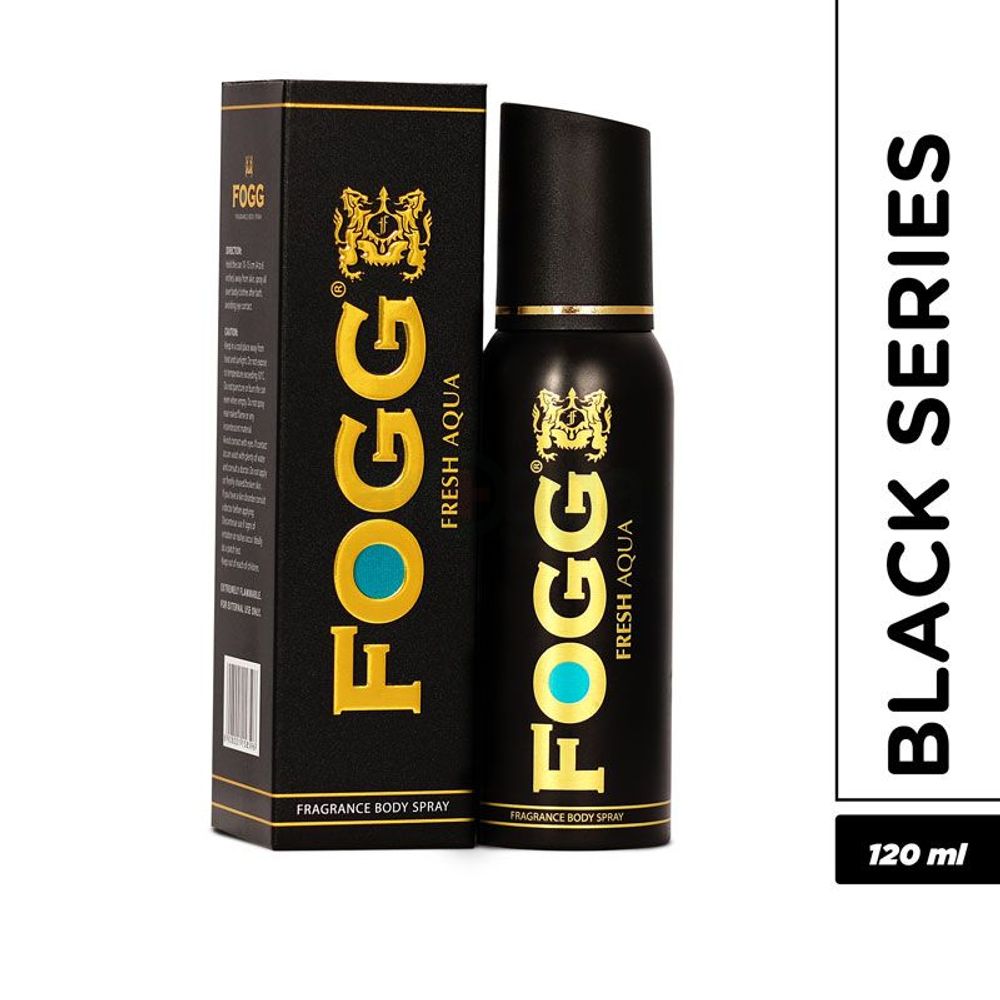 Fogg Black Men Body spray Aqua for Men 120ml  